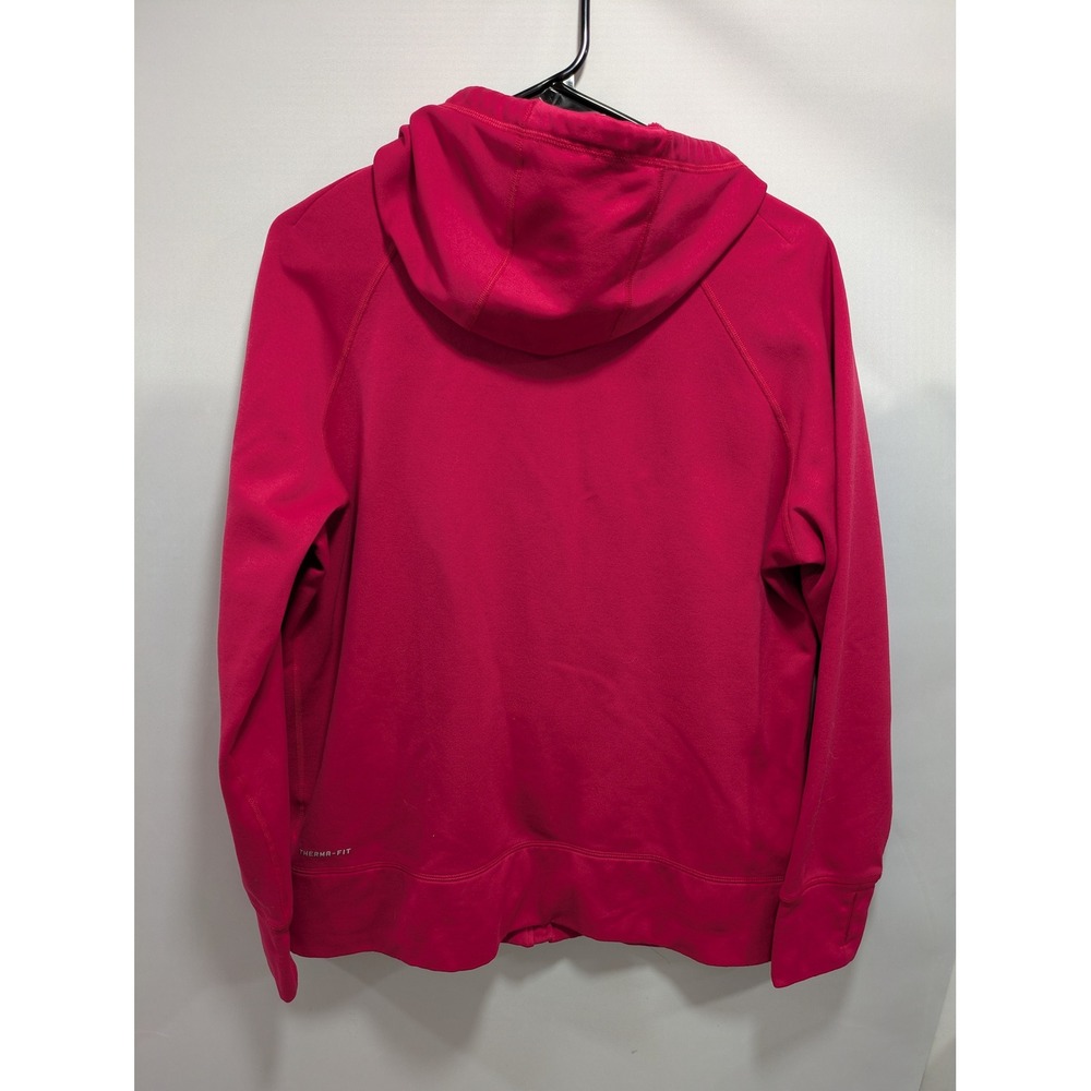Womens Nike Therma Fit Pink Fleece Full Zip Up Long Sleeve Hoodie Sweatshirt XL - Picture 4 of 4